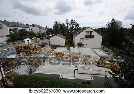 "Building crane crashing onto a building shell, Stuttgart, Baden-Wuerttemberg, Germany, Europe" View Large Photo Image Stock Image - "Building crane crashing onto a building shell, Stuttgart, Baden-Wuerttemberg, Germany, Europe". Fotosearch