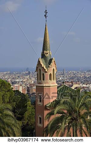 "Building in Parc Guell, by architect Antoni Gaudi, UNESCO World Heritage Site, Barcelona,? Çï? ÇïCatalonia, Spain, Europe" View Large Photo Image Picture - "Building in Parc Guell, by architect Antoni Gaudi, UNESCO World Heritage Site, Barcelona,? Çï? ÇïCatalonia, Spain, Europe". Fotosearch