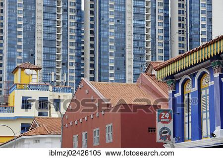 "Building in the Indian quarter, Little India, Singapore, Asia" View Large Photo Image Stock Photography - "Building in the Indian quarter, Little India, Singapore, Asia". Fotosearch