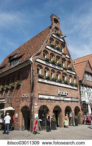 Stock Photo - "Building in the old town, Luneburg, Lower Saxony, Germany, Europe". Fotosearch