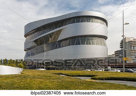 Stock Photography - "Building of Mercedes-Benz Museum designed by UNStudio architects, Stuttgart, Baden-Wuerttemberg, Germany, Europe". Fotosearch