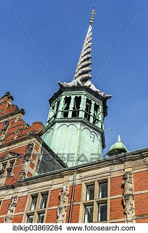 Picture - "Building of the Chamber of Commerce, Borsen, Copenhagen, Denmark, Europe". Fotosearch