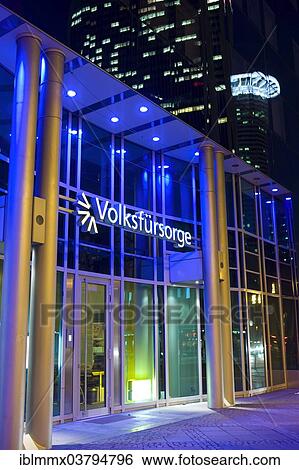 Stock Photograph - "Building of the Volksfuersorge insurance group Generali Germany, Frankfurt, Hesse, Germany, Europe". Fotosearch