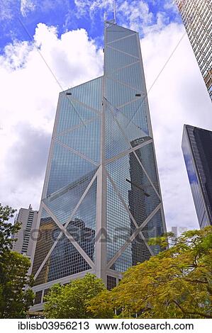 Stock Image - "Building the Bank of China, Central, Hong Kong Island, China, Asia". Fotosearch