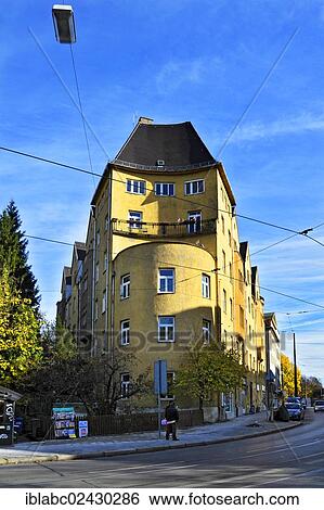 "Building with an unusual shape, Nockherberg hill, Giesing, Munich, Bavaria, Germany, Europe" View Large Photo Image Stock Photograph - "Building with an unusual shape, Nockherberg hill, Giesing, Munich, Bavaria, Germany, Europe". Fotosearch