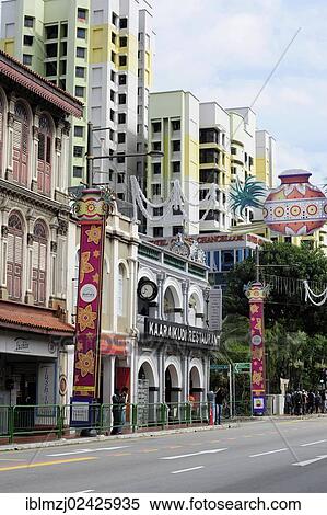 "Buildings along Serangoon Road in the Indian district, Little India, city centre, Singapore, Asia" View Large Photo Image Stock Photography - "Buildings along Serangoon Road in the Indian district, Little India, city centre, Singapore, Asia". Fotosearch