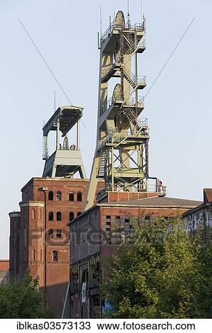 "Buildings and headframes of the shafts No. 2 and No. 7 with the Malakow Tower, former Zeche Ewald, Ewald Colliery, Herten, Ruhr district, North Rhine-Westphalia, Germany, Europe" View Large Photo Image Stock Image - "Buildings and headframes of the shafts No. 2 and No. 7 with the Malakow Tower, former Zeche Ewald, Ewald Colliery, Herten, Ruhr district, North Rhine-Westphalia, Germany, Europe". Fotosearch