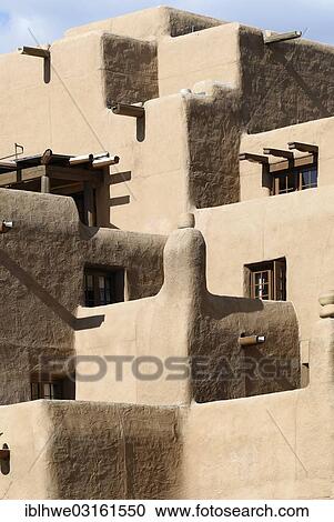 "Buildings in the adobe brick style, Santa Fe, New Mexico, United States, North America" View Large Photo Image Stock Image - "Buildings in the adobe brick style, Santa Fe, New Mexico, United States, North America". Fotosearch