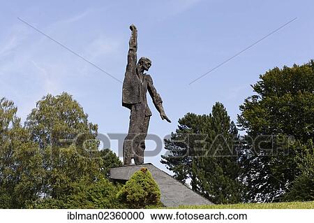 Stock Image - "Bulgarian monument, memorial at the former concentration camp of Mauthausen, Upper Austria, Austria, Europe, PublicGround, Europe". Fotosearch