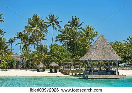 "Bungalow on the beach, Bora Bora, French Polynesia, Oceania" View Large Photo Image Stock Photograph - "Bungalow on the beach, Bora Bora, French Polynesia, Oceania". Fotosearch