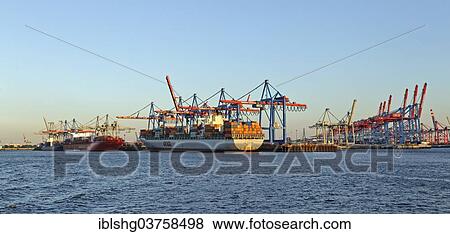 "Burchardkai Terminal, Port of Hamburg, Hamburg, Hamburg, Germany, Europe" View Large Photo Image Stock Photo - "Burchardkai Terminal, Port of Hamburg, Hamburg, Hamburg, Germany, Europe". Fotosearch