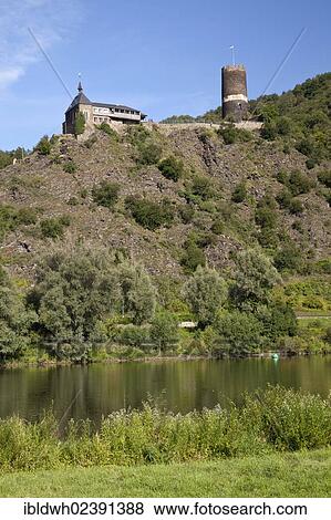 "Burg Bischofstein Castle, Hatzenport, Muenstermaifeld, Moselle river, Rhineland-Palatinate, Germany, Europe, PublicGround, Europe" View Large Photo Image Stock Photo - "Burg Bischofstein Castle, Hatzenport, Muenstermaifeld, Moselle river, Rhineland-Palatinate, Germany, Europe, PublicGround, Europe". Fotosearch