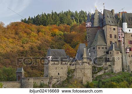 Burg Eltz castle, a Ganerbenburg shared by several families, Muenstermaifeld, Wierschem, Rhineland-Palatinate, Germany, Europe View Large Photo Image Stock Photo - Burg Eltz castle, a Ganerbenburg shared by several families, Muenstermaifeld, Wierschem, Rhineland-Palatinate, Germany, Europe. Fotosearch