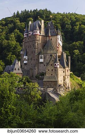 "Burg Eltz Castle, castle built on a hill, Wierschem, Rhineland-Palatinate, Germany, Europe" View Large Photo Image Stock Image - "Burg Eltz Castle, castle built on a hill, Wierschem, Rhineland-Palatinate, Germany, Europe". Fotosearch