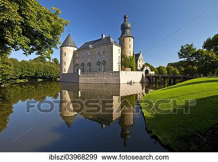 "Burg Gemen Castle, moated castle, Borken, Munsterland, North Rhine-Westphalia, Germany, Europe" View Large Photo Image Stock Photo - "Burg Gemen Castle, moated castle, Borken, Munsterland, North Rhine-Westphalia, Germany, Europe". Fotosearch