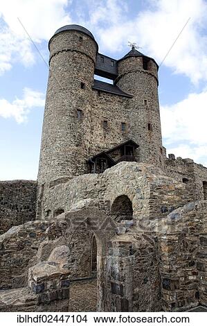 Picture - "Burg Greifenstein Castle, Greifenstein, Hesse, Germany, Europe". Fotosearch
