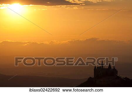 Burg Hohenzollern Castle at sunset, Swabian Alb, Zollernalbkreis district, Baden-Wuerttemberg, Germany, Europe, PublicGround, Europe View Large Photo Image Stock Image - Burg Hohenzollern Castle at sunset, Swabian Alb, Zollernalbkreis district, Baden-Wuerttemberg, Germany, Europe, PublicGround, Europe. Fotosearch