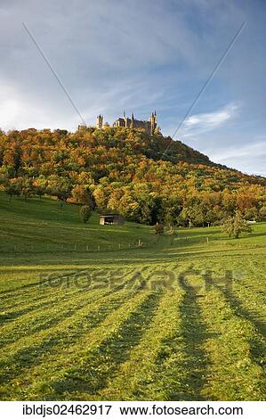 Stock Photo - "Burg Hohenzollern Castle, Hechingen, Swabian Alb, Baden-Wuerttemberg, Germany, Europe". Fotosearch