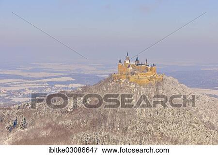 "Burg Hohenzollern Castle in winter, Hechingen, Zollernalb, Schwabische Alb, Baden-Wurttemberg, Germany, Europe" View Large Photo Image Stock Photo - "Burg Hohenzollern Castle in winter, Hechingen, Zollernalb, Schwabische Alb, Baden-Wurttemberg, Germany, Europe". Fotosearch