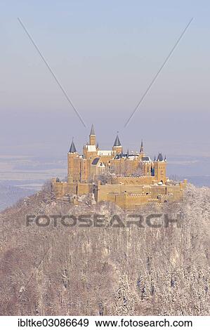 "Burg Hohenzollern Castle in winter, Hechingen, Zollernalb, Schwabische Alb, Baden-Wurttemberg, Germany, Europe" View Large Photo Image Stock Photo - "Burg Hohenzollern Castle in winter, Hechingen, Zollernalb, Schwabische Alb, Baden-Wurttemberg, Germany, Europe". Fotosearch