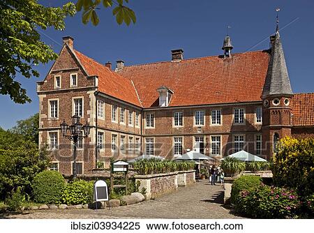 "Burg Hulshoff Castle, birthplace of the poet Annette von Droste-Hulshoff, Havixbeck, Munsterland, North Rhine-Westphalia, Germany, Europe" View Large Photo Image Stock Photography - "Burg Hulshoff Castle, birthplace of the poet Annette von Droste-Hulshoff, Havixbeck, Munsterland, North Rhine-Westphalia, Germany, Europe". Fotosearch