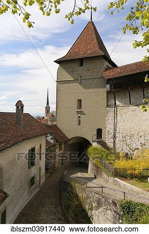Stock Image - "Burgdorf Castle, Burgdorf, Canton of Bern, Switzerland, Europe". Fotosearch