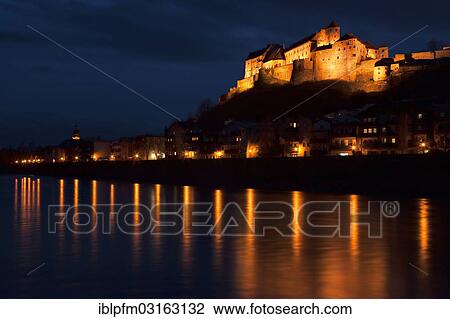 "Burghausen Castle at night, Burghausen, Upper Bavaria, Bavaria, Germany, Europe" View Large Photo Image Stock Image - "Burghausen Castle at night, Burghausen, Upper Bavaria, Bavaria, Germany, Europe". Fotosearch