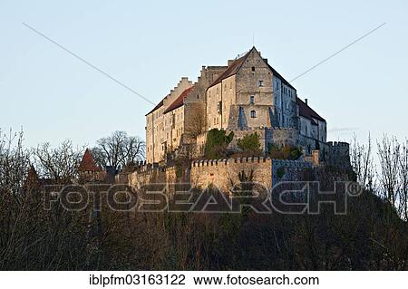 Stock Image - "Burghausen Castle, Burghausen, Upper Bavaria, Bavaria, Germany, Europe". Fotosearch