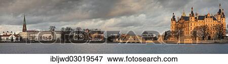 "Burgsee lake with Schloss Schwerin Castle, Schloss and Burgsee, Schwerin, Mecklenburg-Western Pomerania, Germany, Europe" View Large Photo Image Stock Photo - "Burgsee lake with Schloss Schwerin Castle, Schloss and Burgsee, Schwerin, Mecklenburg-Western Pomerania, Germany, Europe". Fotosearch
