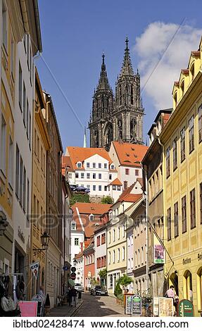 "Burgstrasse street, Albrechtsburg castle, Meissen, Saxony, Germany, Europe" View Large Photo Image Picture - "Burgstrasse street, Albrechtsburg castle, Meissen, Saxony, Germany, Europe". Fotosearch