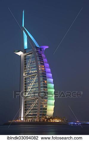 "Burj al Arab Hotel at dusk, Dubai, Emirate of Dubai, United Arab Emirates, Asia" View Large Photo Image Stock Image - "Burj al Arab Hotel at dusk, Dubai, Emirate of Dubai, United Arab Emirates, Asia". Fotosearch