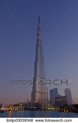 "Burj Khalifa, also known as Burj Dubai, at dawn, the tallest building in the world, Emirate of Dubai, United Arab Emirates, Asia" View Large Photo Image Stock Photo - "Burj Khalifa, also known as Burj Dubai, at dawn, the tallest building in the world, Emirate of Dubai, United Arab Emirates, Asia". Fotosearch