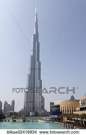 Burj Khalifa, Dubai, United Arab Emirates, Middle East, Asia View Large Photo Image Picture - Burj Khalifa, Dubai, United Arab Emirates, Middle East, Asia. Fotosearch