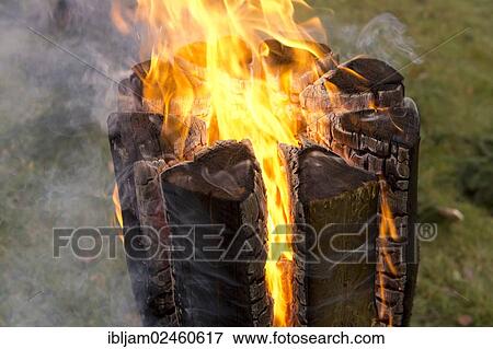 Burning firewood View Large Photo Image Stock Photo - Burning firewood. Fotosearch