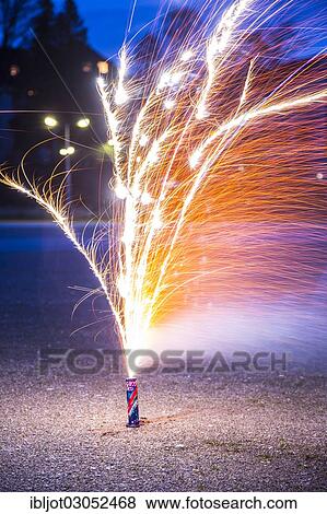 Burning of a New Year's Eve firework View Large Photo Image Stock Photo - Burning of a New Year's Eve firework. Fotosearch
