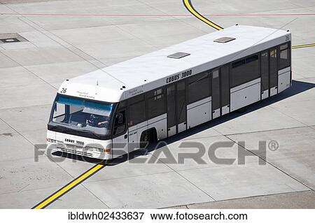"Bus on the manoeuvring area, Duesseldorf International Airport, Duesseldorf, North Rhine-Westphalia, Germany, Europe" View Large Photo Image Stock Photo - "Bus on the manoeuvring area, Duesseldorf International Airport, Duesseldorf, North Rhine-Westphalia, Germany, Europe". Fotosearch