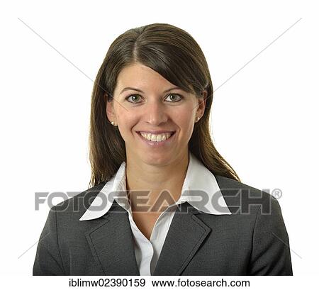 Stock Photo - "Business woman or businesswoman, portrait". Fotosearch