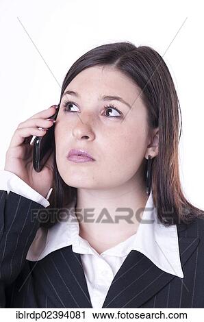 Stock Image - Businesswoman on the phone. Fotosearch