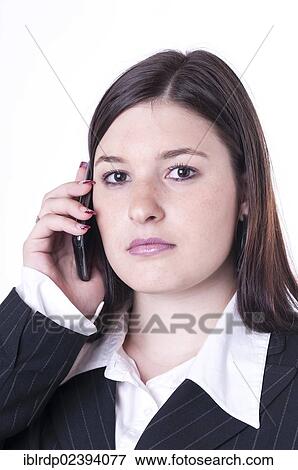 Stock Photo - Businesswoman on the phone. Fotosearch