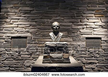 Stock Photo - "Bust of Borglum, creator of the Mount Rushmore National Memorial, Keystone, Black Hills, South Dakota, USA". Fotosearch