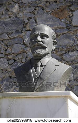 "Bust of Eleftherios Venizelos, Agios Georgios, Crete, Greece, Europe" View Large Photo Image Stock Photo - "Bust of Eleftherios Venizelos, Agios Georgios, Crete, Greece, Europe". Fotosearch