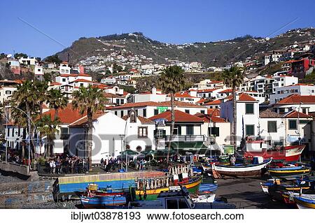 "Bustling tourist life in the fishing village of Camara dos Lobos, Madeira, Portugal, Europe" View Large Photo Image Stock Image - "Bustling tourist life in the fishing village of Camara dos Lobos, Madeira, Portugal, Europe". Fotosearch