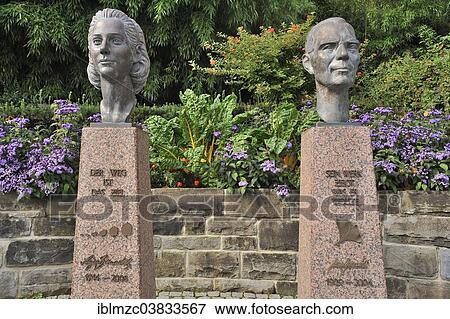 "Busts of Count Lennart Bernadotte of Wisborg and Countess Sonja Bernadotte of Wisborg, by artist Waldemar Schroder, Mainau, Baden-Wurttemberg, Germany, Europe" View Large Photo Image Stock Photo - "Busts of Count Lennart Bernadotte of Wisborg and Countess Sonja Bernadotte of Wisborg, by artist Waldemar Schroder, Mainau, Baden-Wurttemberg, Germany, Europe". Fotosearch