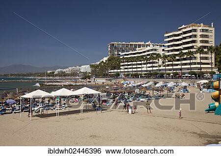 "Busy beach, Marbella, Costa del Sol, Andalusia, Spain, Europe, PublicGround, Europe" View Large Photo Image Stock Photograph - "Busy beach, Marbella, Costa del Sol, Andalusia, Spain, Europe, PublicGround, Europe". Fotosearch