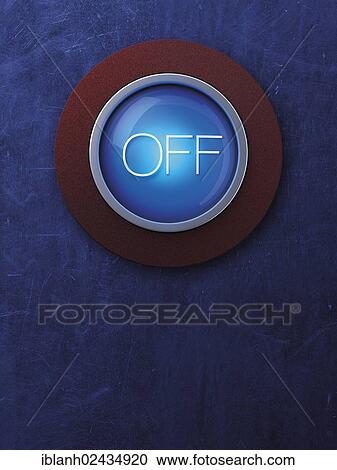 Stock Image - "Button, lettering """"Off""""". Fotosearch