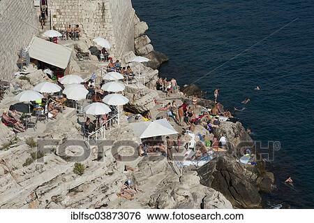 "Buza Bar, city wall, historic town centre, Dubrovnik, Dalmatia, Croatia, Europe" View Large Photo Image Stock Photograph - "Buza Bar, city wall, historic town centre, Dubrovnik, Dalmatia, Croatia, Europe". Fotosearch