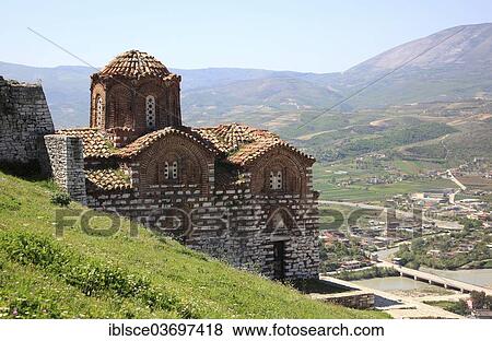 "Byzantine Church of the Trinity at Berat Castle, Berat Kalaja, Berat, Berat, Albania, Europe" View Large Photo Image Stock Photo - "Byzantine Church of the Trinity at Berat Castle, Berat Kalaja, Berat, Berat, Albania, Europe". Fotosearch