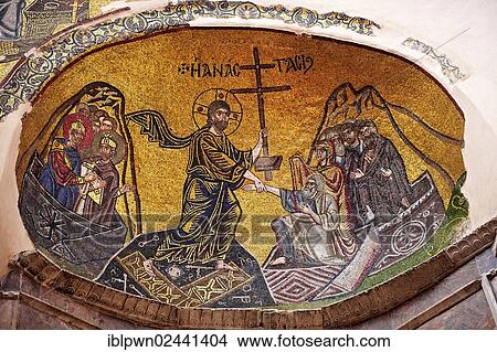 "Byzantine mosaics of Christ i Nea Moni, Nea Moni monastery, UNESCO World Heritage Site, Chios Island, Greece, Europe" View Large Photo Image Picture - "Byzantine mosaics of Christ i Nea Moni, Nea Moni monastery, UNESCO World Heritage Site, Chios Island, Greece, Europe". Fotosearch