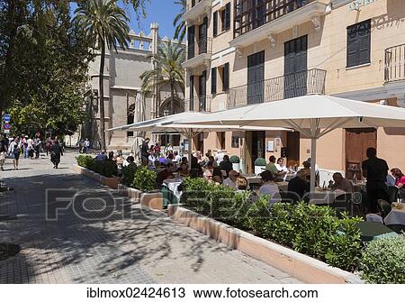 Caballito de Mar, trendy restaurant, Placa de la Llotja, old town, Ciutat Antiga, Palma de Mallorca, Majorca, Balearic Islands, Spain, Europe View Large Photo Image Stock Image - Caballito de Mar, trendy restaurant, Placa de la Llotja, old town, Ciutat Antiga, Palma de Mallorca, Majorca, Balearic Islands, Spain, Europe. Fotosearch