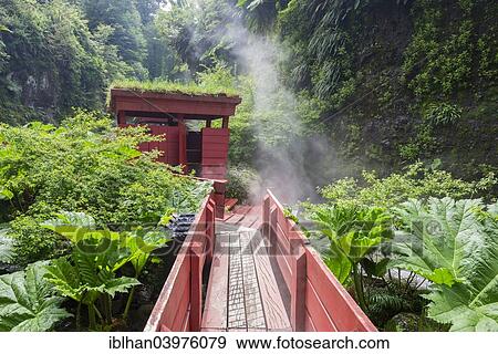 Stock Photo - "Cabana of the Termas Geometricas, Panguipulli, Region de Los Rios, Chile, South America". Fotosearch